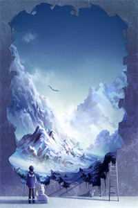 冬雪下的玫瑰
