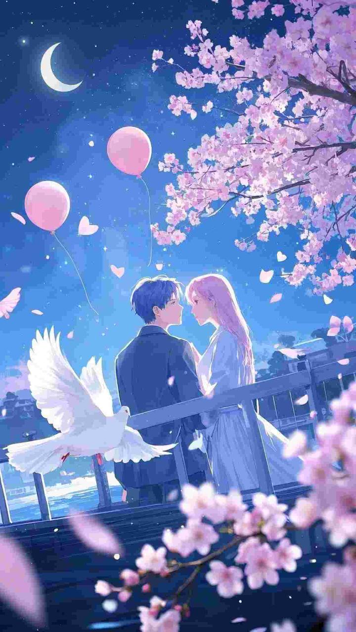 月下有你花下无你